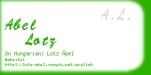abel lotz business card